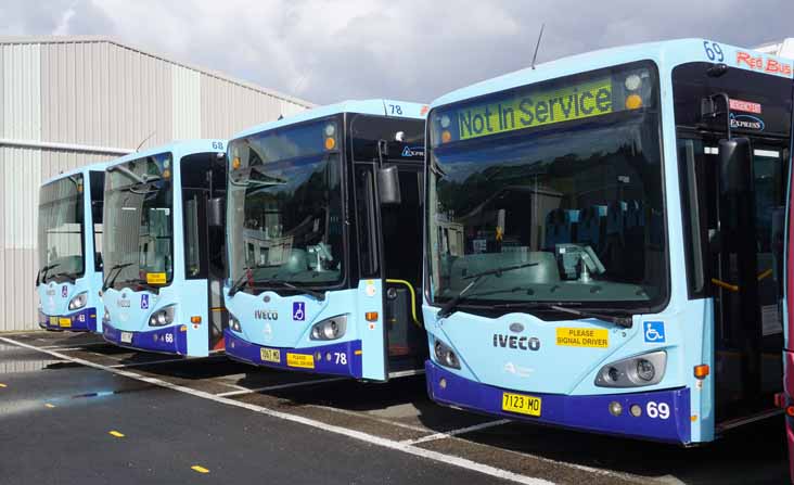 Red Bus Iveco Metro Express 69, 78, 68 & 63